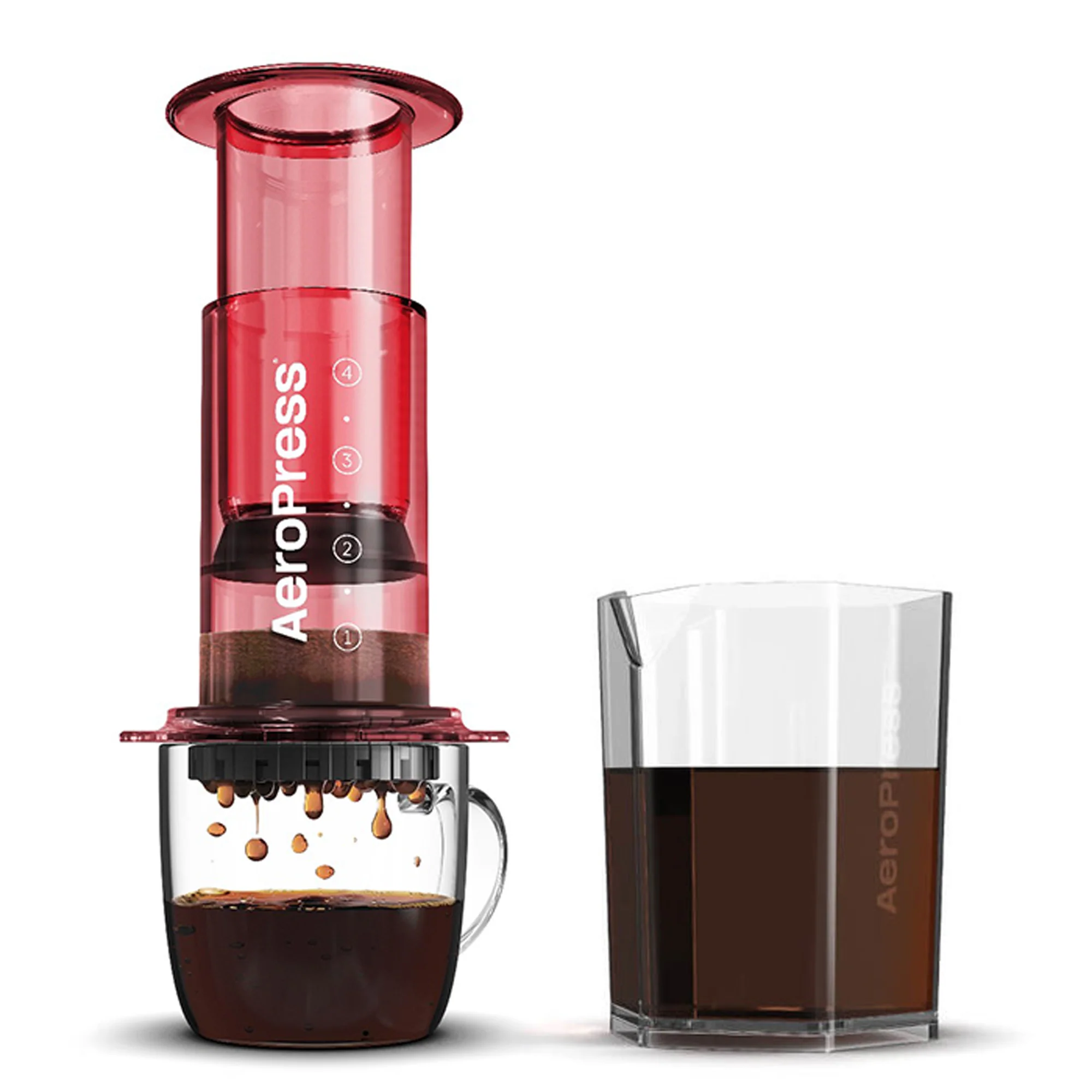 AeroPress Clear Coffee Maker & Carafe Bundle - Image 4