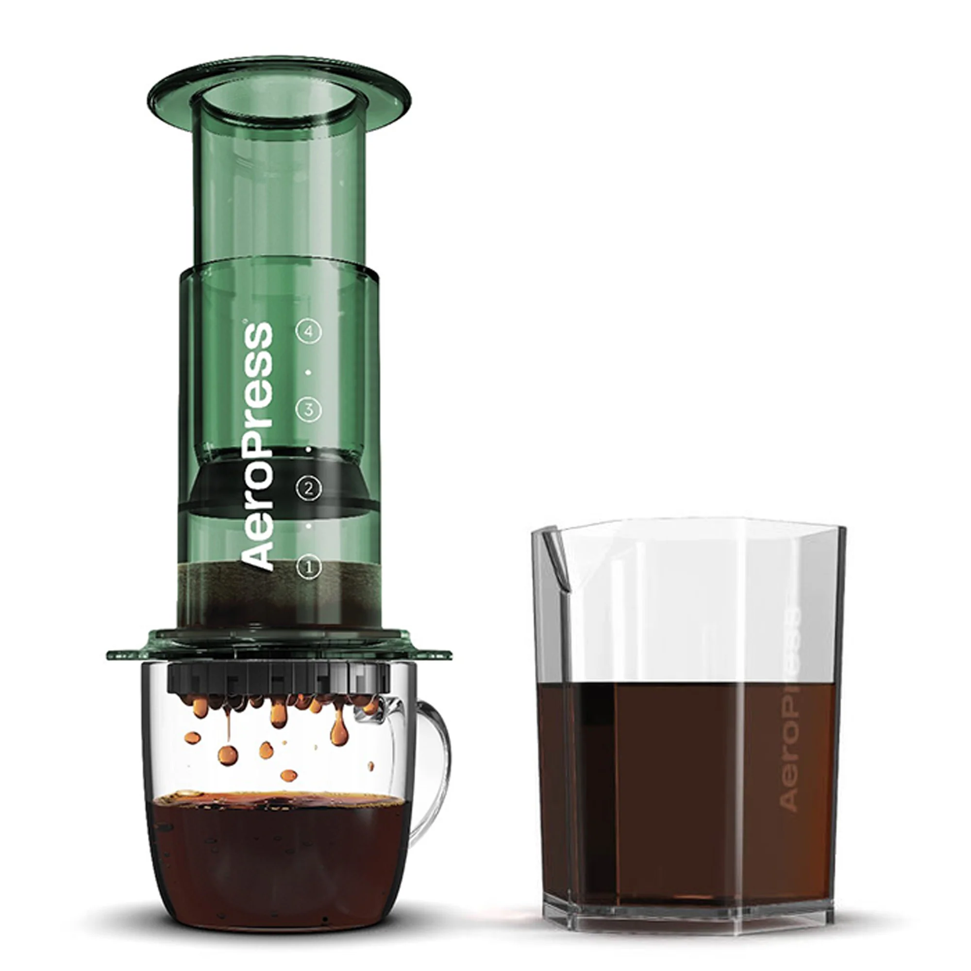 AeroPress Clear Coffee Maker & Carafe Bundle - Image 7