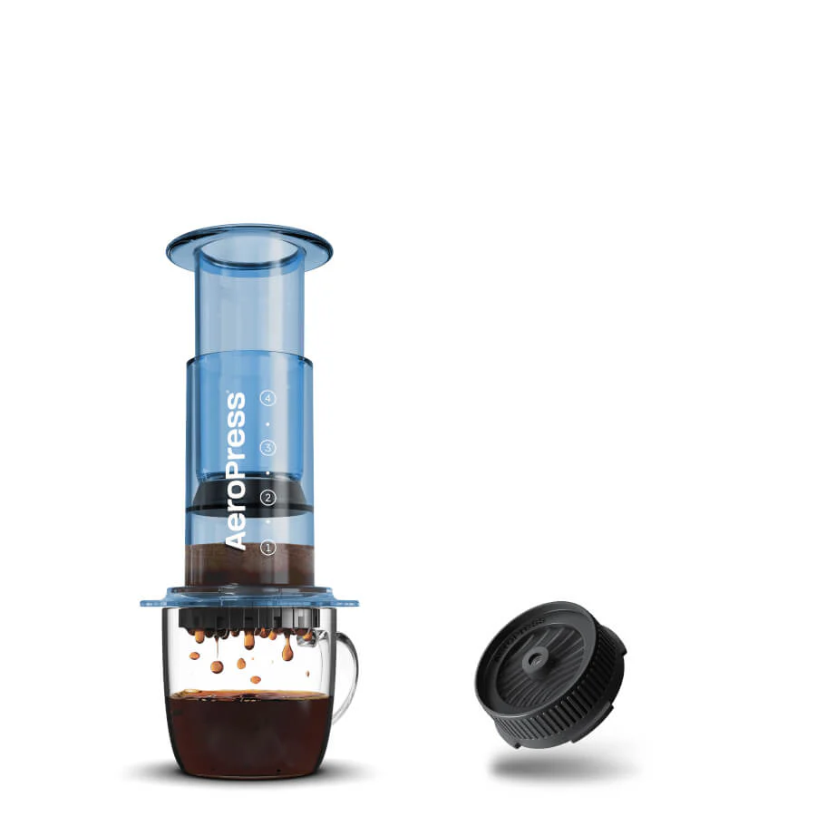 AeroPress Clear Coffee Maker & Flow Control Filter Cap Bundle - Image 10