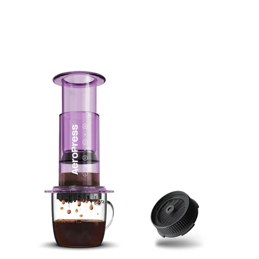 AeroPress Clear Coffee Maker & Flow Control Filter Cap Bundle - Image 11