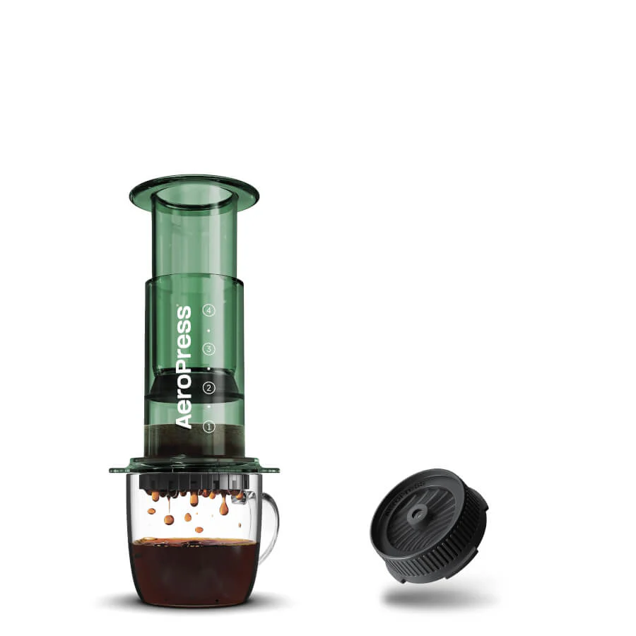 AeroPress Clear Coffee Maker & Flow Control Filter Cap Bundle - Image 12