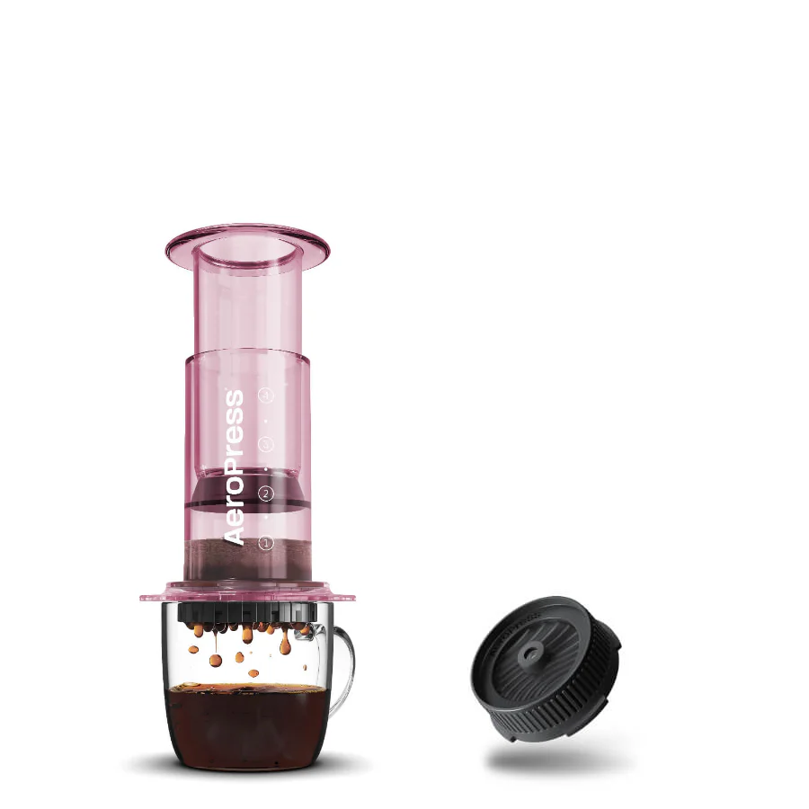 AeroPress Clear Coffee Maker & Flow Control Filter Cap Bundle - Image 13