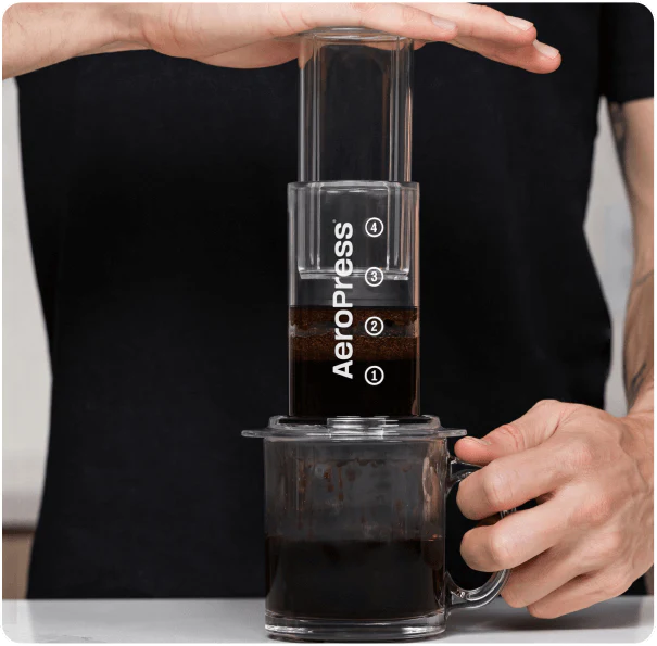 AeroPress Clear Coffee Maker & Flow Control Filter Cap Bundle - Image 4