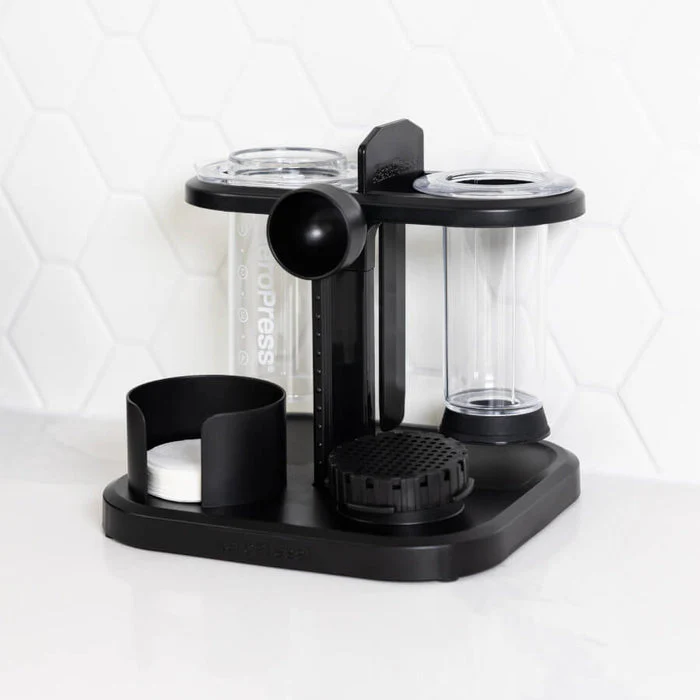 AeroPress Clear Coffee Maker + Organizer Stand Bundle - Image 2