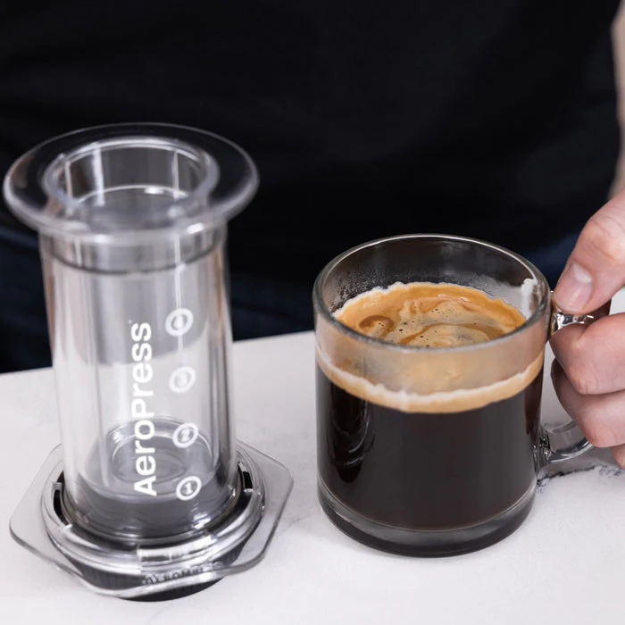 AeroPress Clear Coffee Maker & Stainless Steel Filter Bundle - Image 3