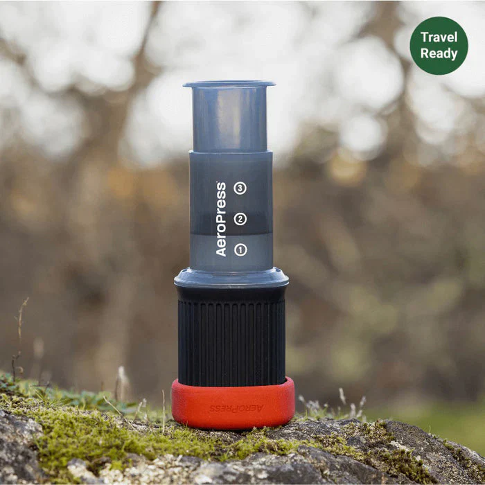 AeroPress Go Coffee Maker, Stainless Steel Filter, & Flow Control Filter Cap Bundle - Image 3